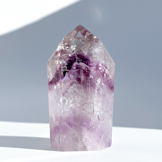 【ハイクオリティ】バイーア産ファントムアメジスト タワー61 ◇ Phantom Amethyst ◇天然石・鉱物・パワーストーン