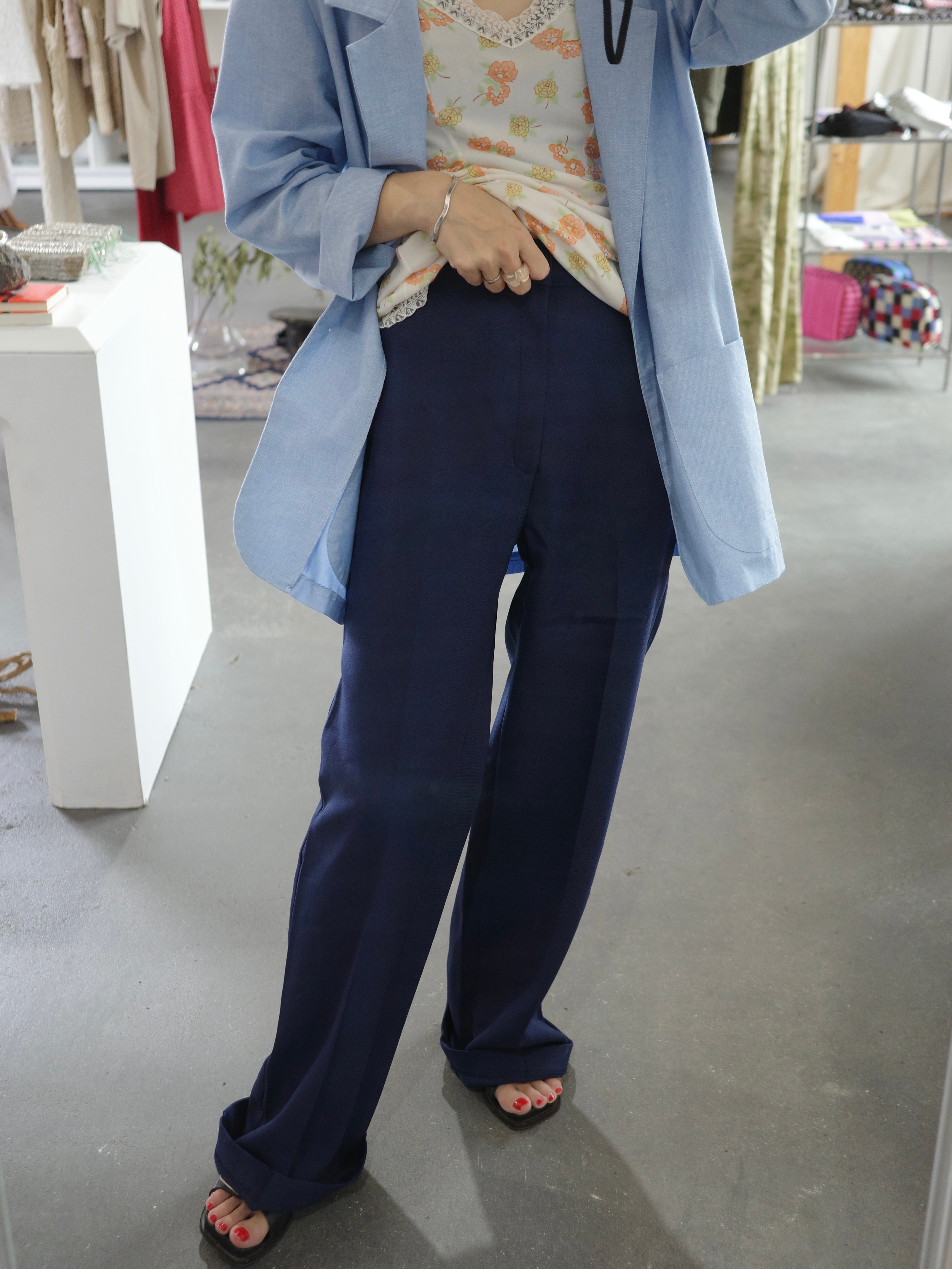 <vintage>70’s Levis navy trousers