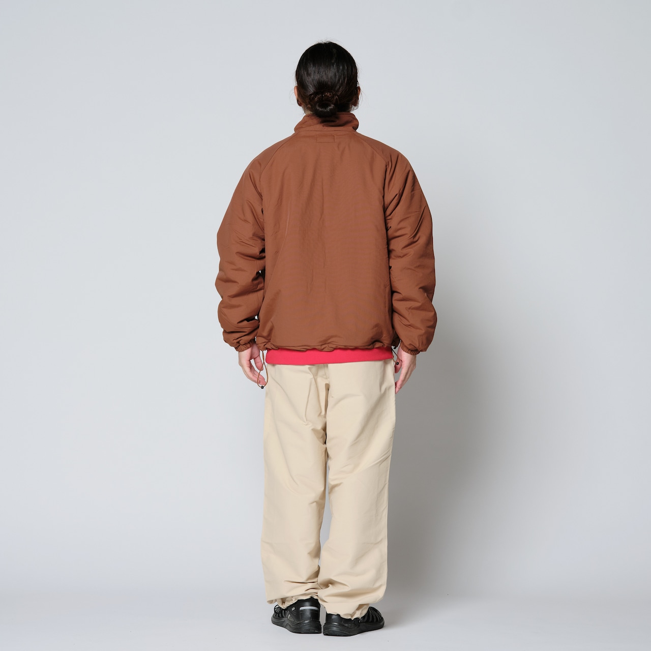 再発売【12/13(土)】【DARGO】 "NYLON & BOA" Reversible Jackets(CINNAMON BROWN)