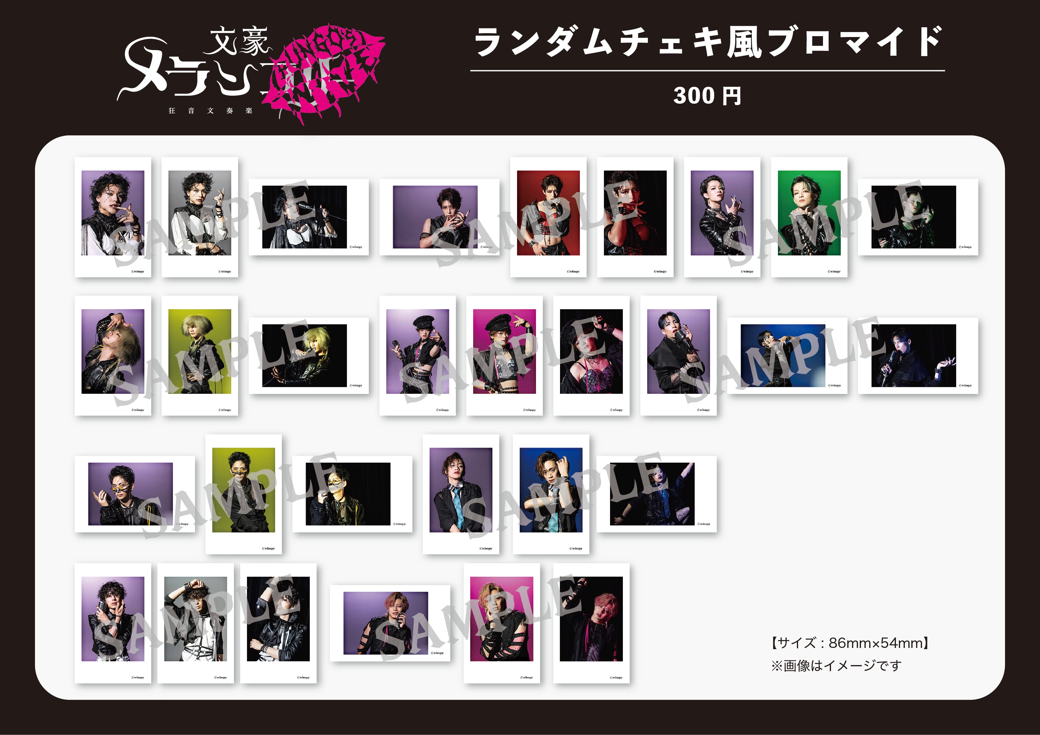 chabudaiさま専用ページ BUNGO'S WIVE】ランダムチェキ風ブロマイド | cm4 STAGE