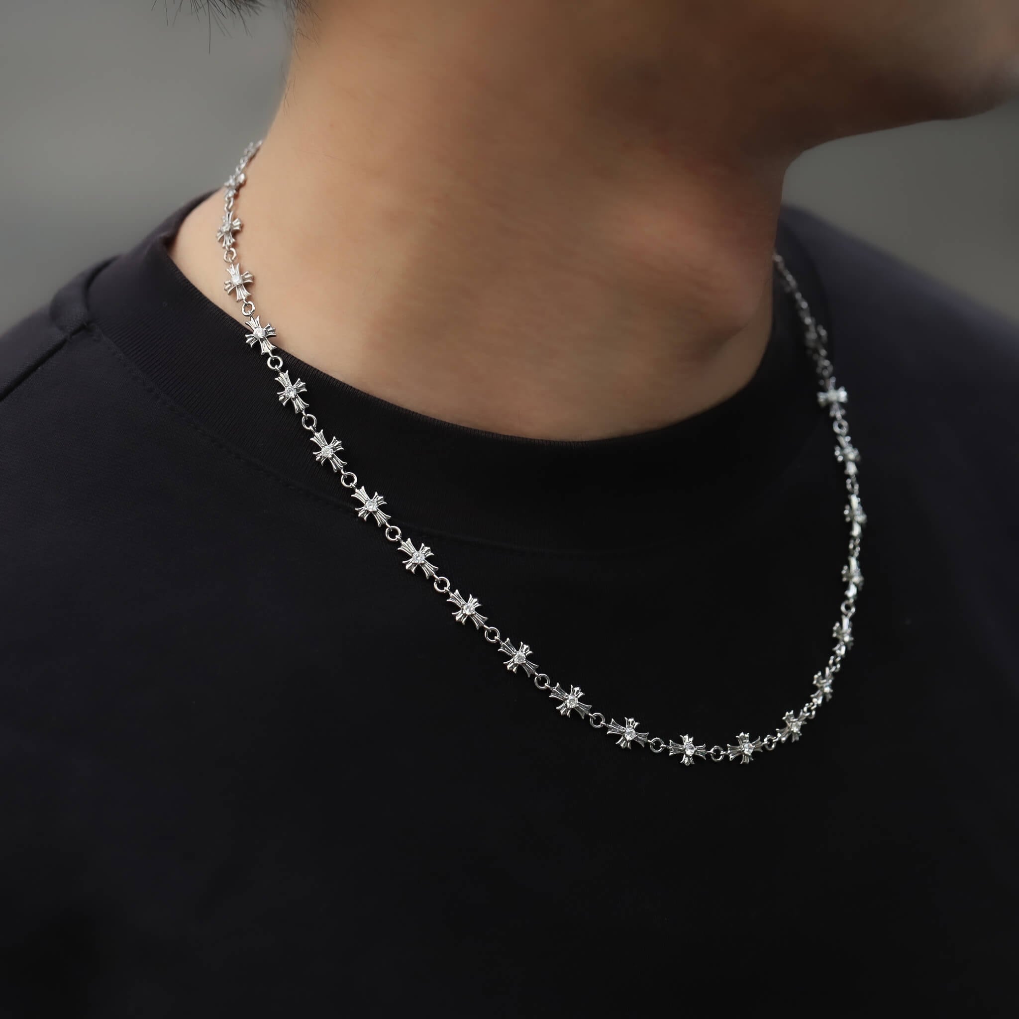 LUXURY CROSS SERIES- whole zirconia cross necklace VN9-42 | VERIELA