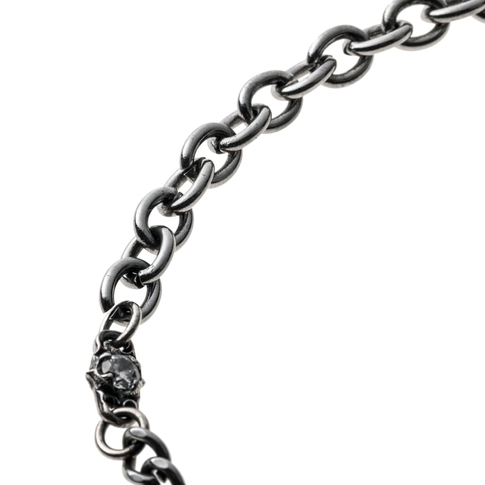 シルバーアクセントSUSクロスブレスレット ACB0135 Stainless Steel