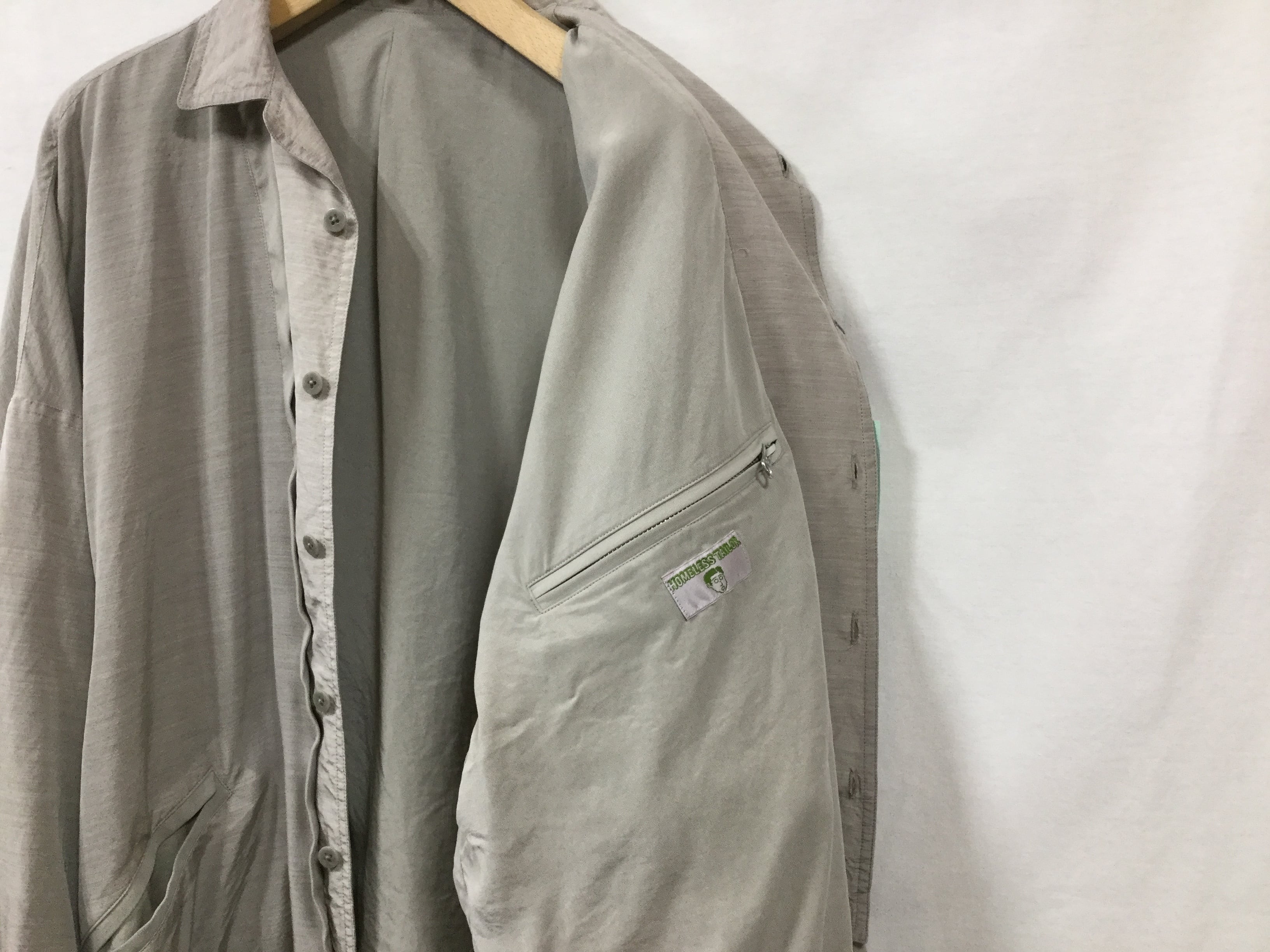 HOMELESS TAILOR レイヤードシャツジャケット Beige