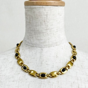 Vintage Monet Gold Link Necklace