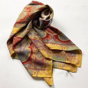 ETRO wool × silk large scarf