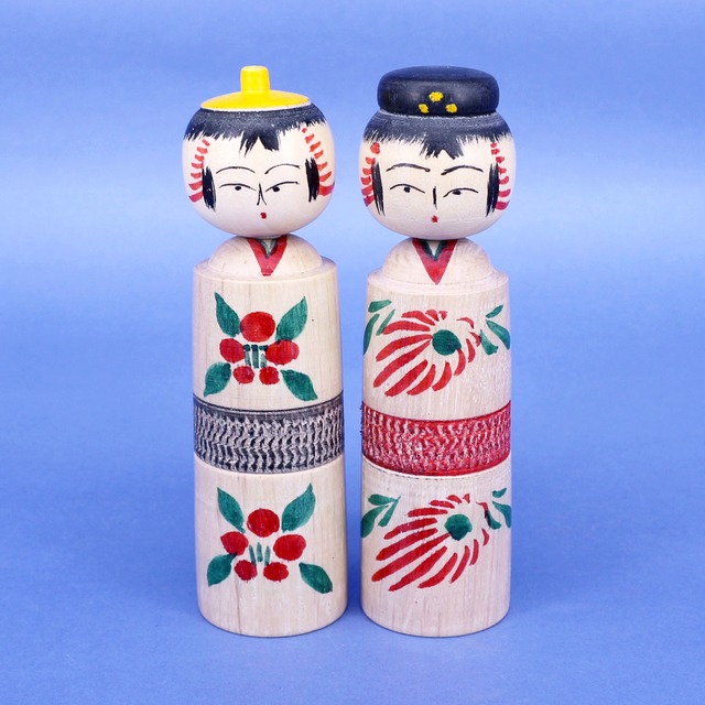 《 遠刈田系・小笠原義雄 工人 》こけしびな　セット