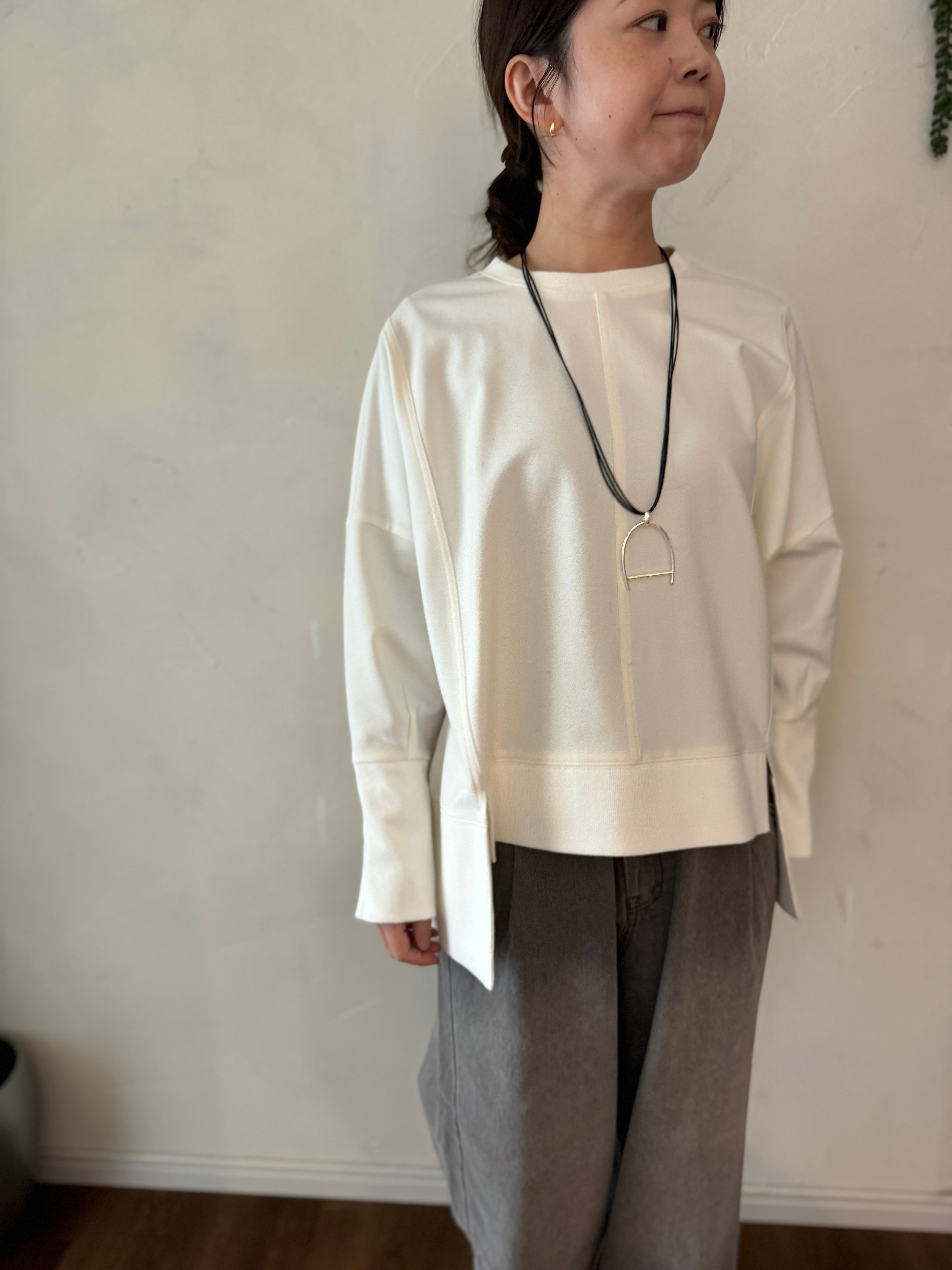 ハンドメイドセットアップリネンもんぺ ＆ プルオーバー