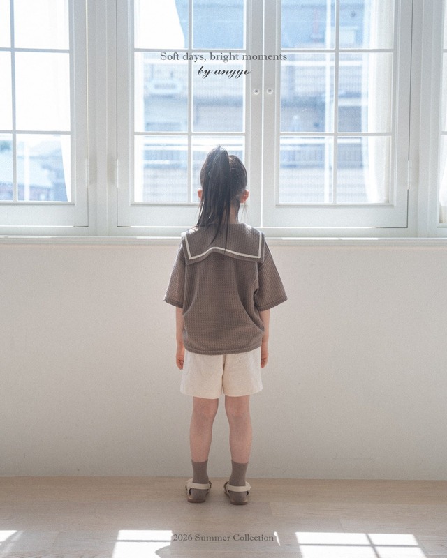《予約》送料無料【anggo】Sailor Collar Tee