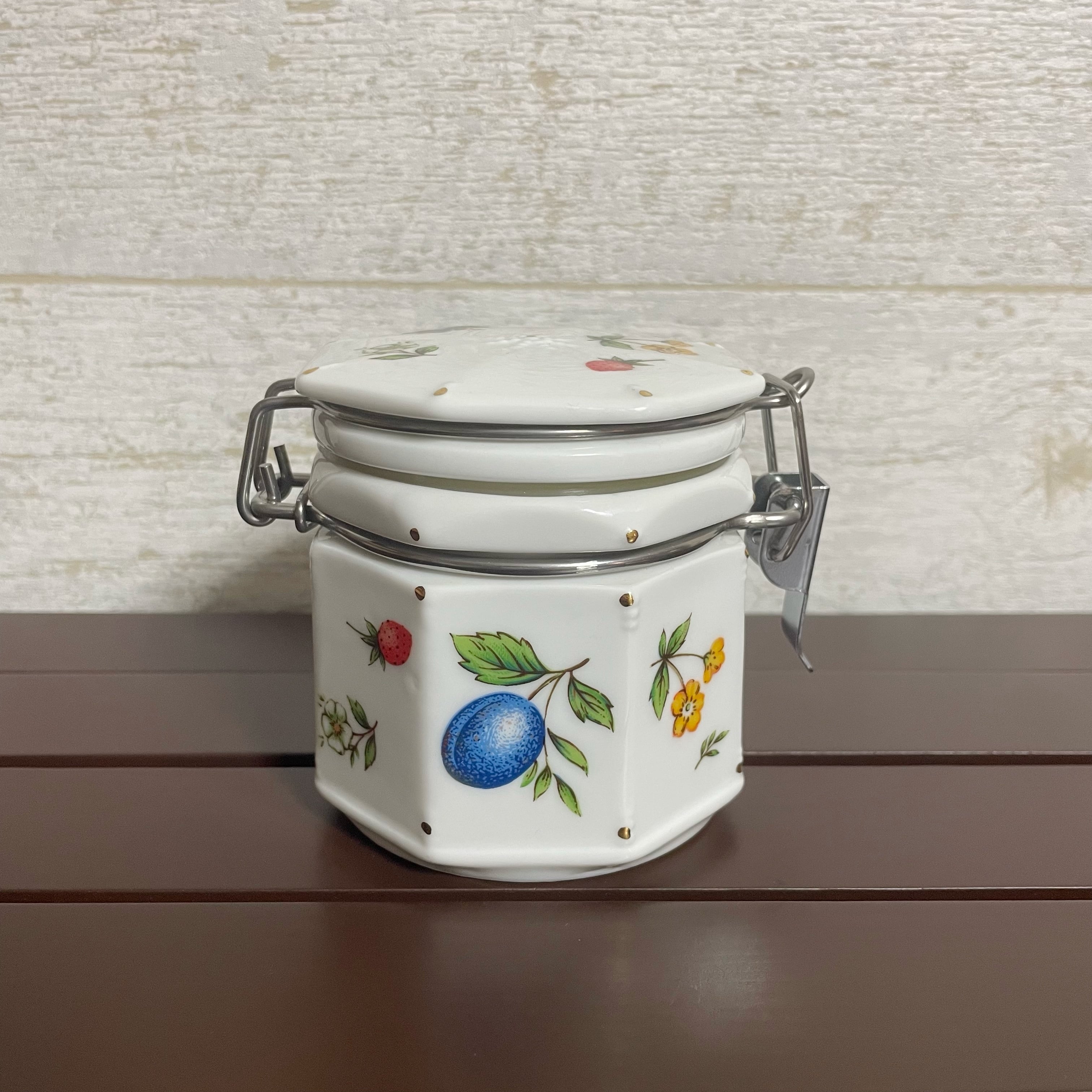 保存容器 陶器 フルーツと花 キャニスター | RETRO ROOM