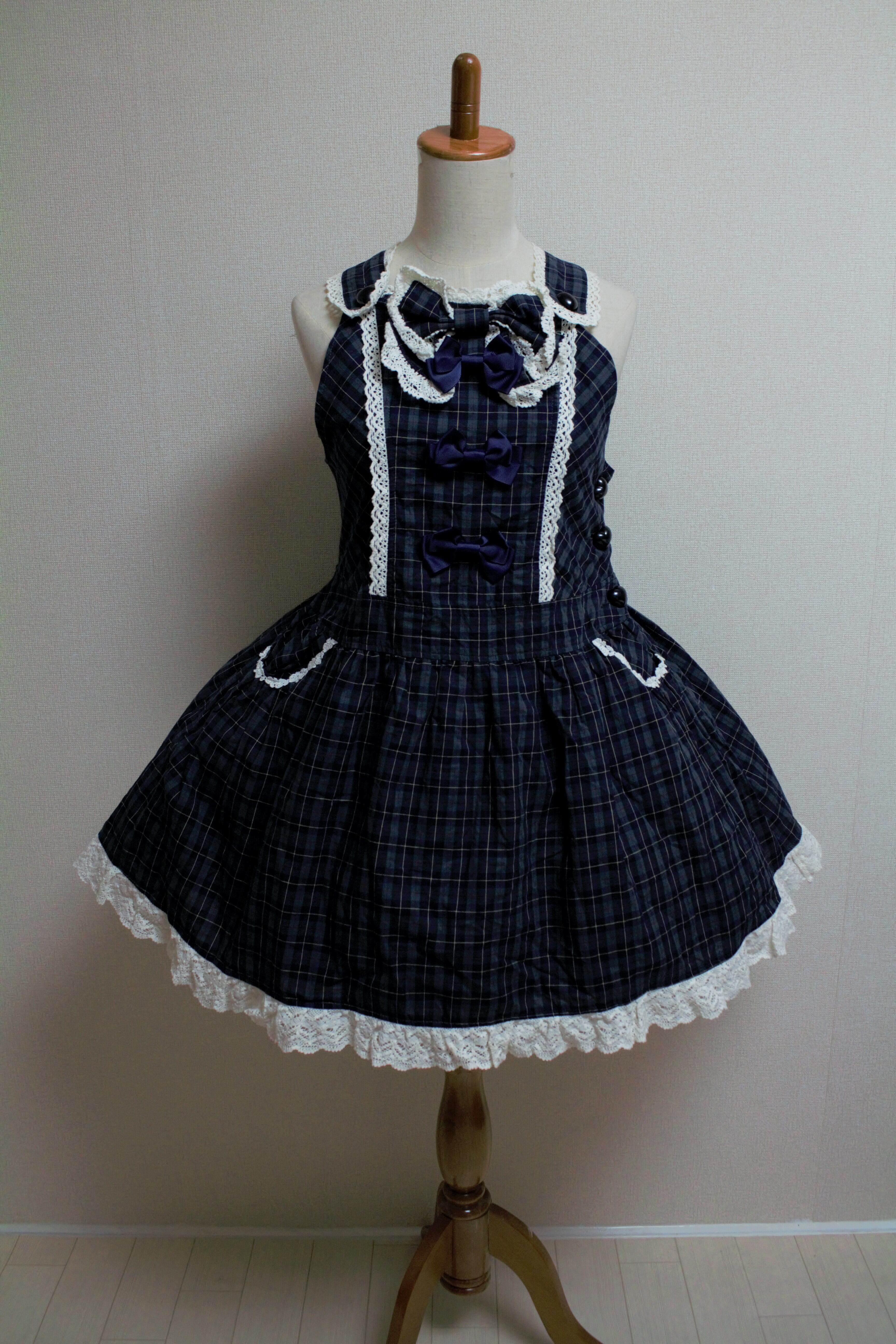 BABY, THE STARS SHINE BRIGHT タータンチェックリボンJSK