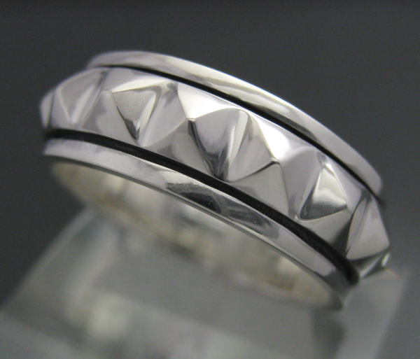 シンプルな銀の指輪 モロッコシルバー