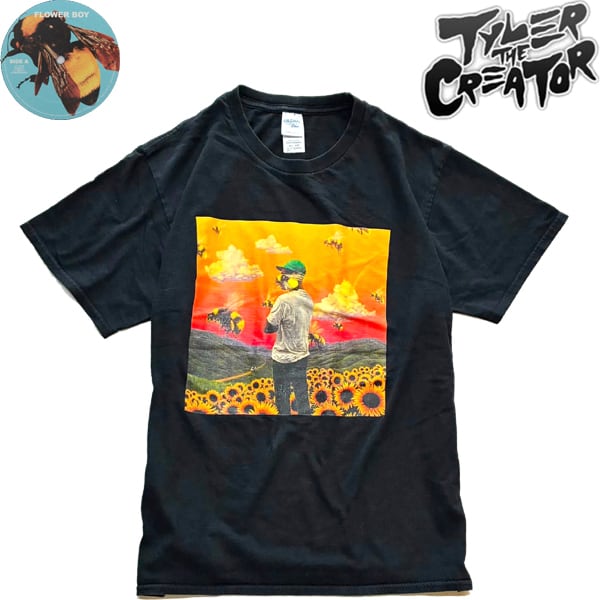 1点物◇タイラーザクリエイター黒プリントTシャツ古着メンズM