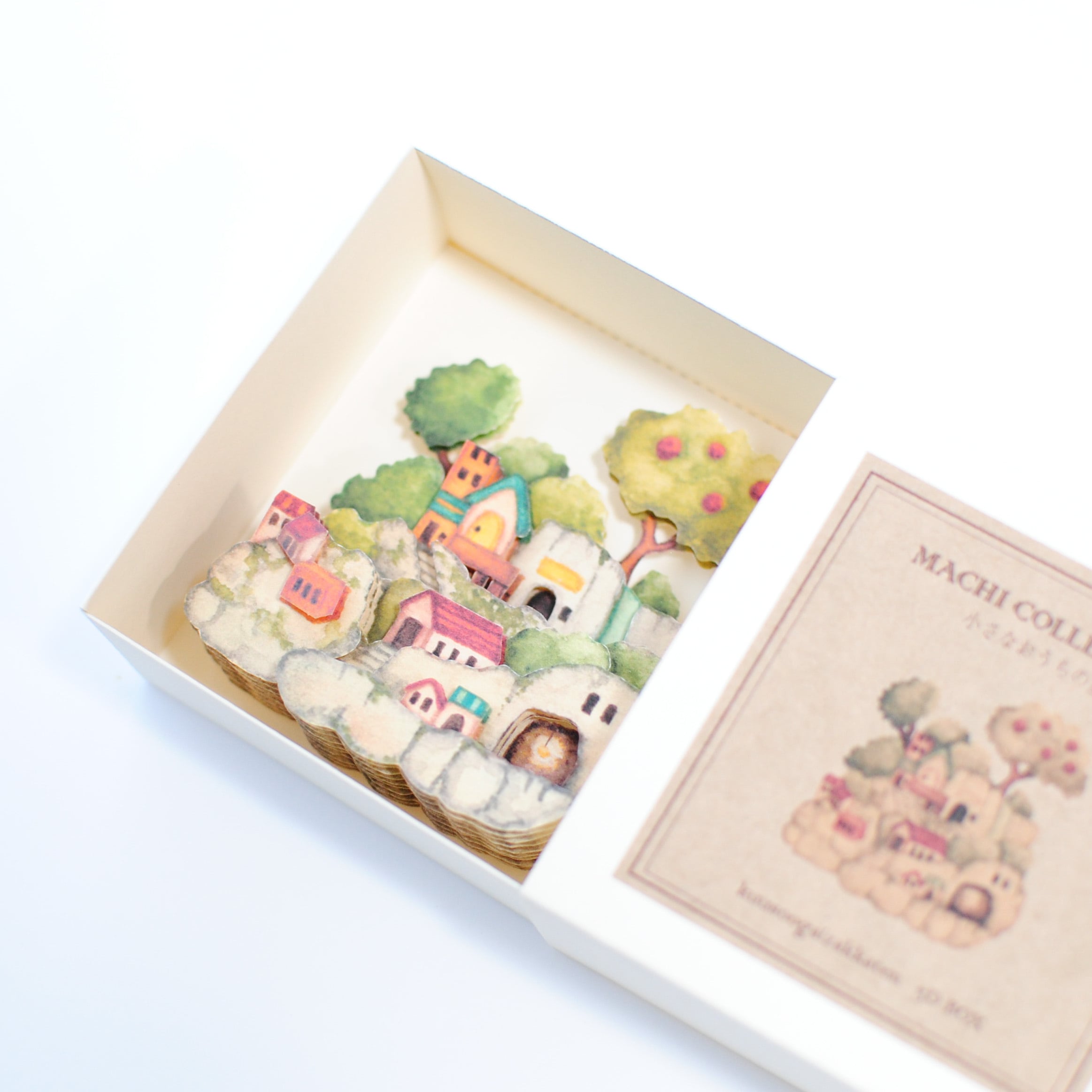 手作りキット＊ミニ3次元Box「小さなおうちの星」正方形タイプ《空想街雑貨店》