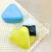 OSK おにぎりケース 弁当箱 ブルー イエロー 95g 2個セット 電子レンジ対応 日本製 LS-2