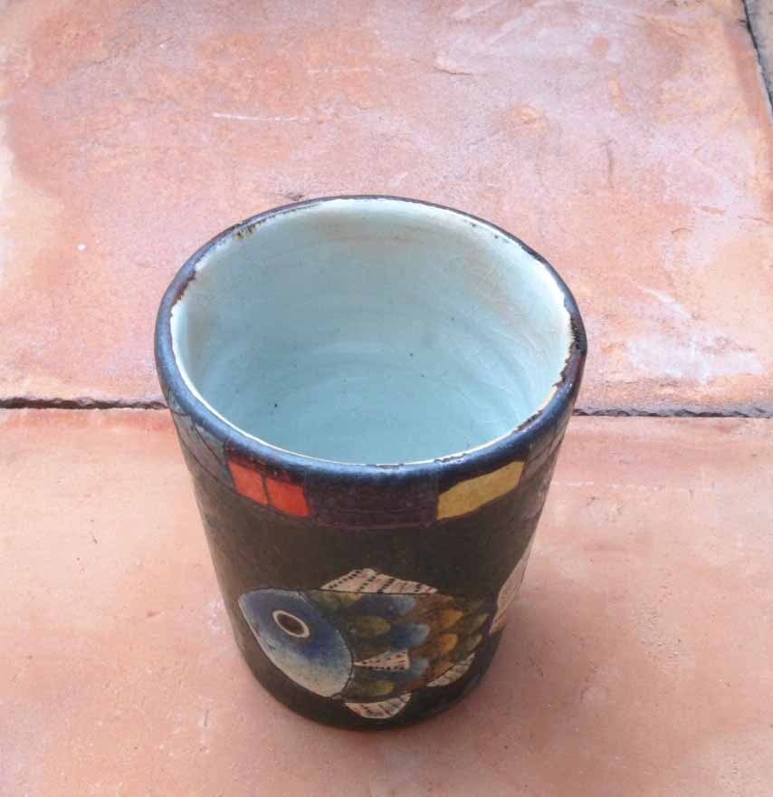 12 矢合直彦（陶）魚のフリーカップ | Galeria Mamica shop