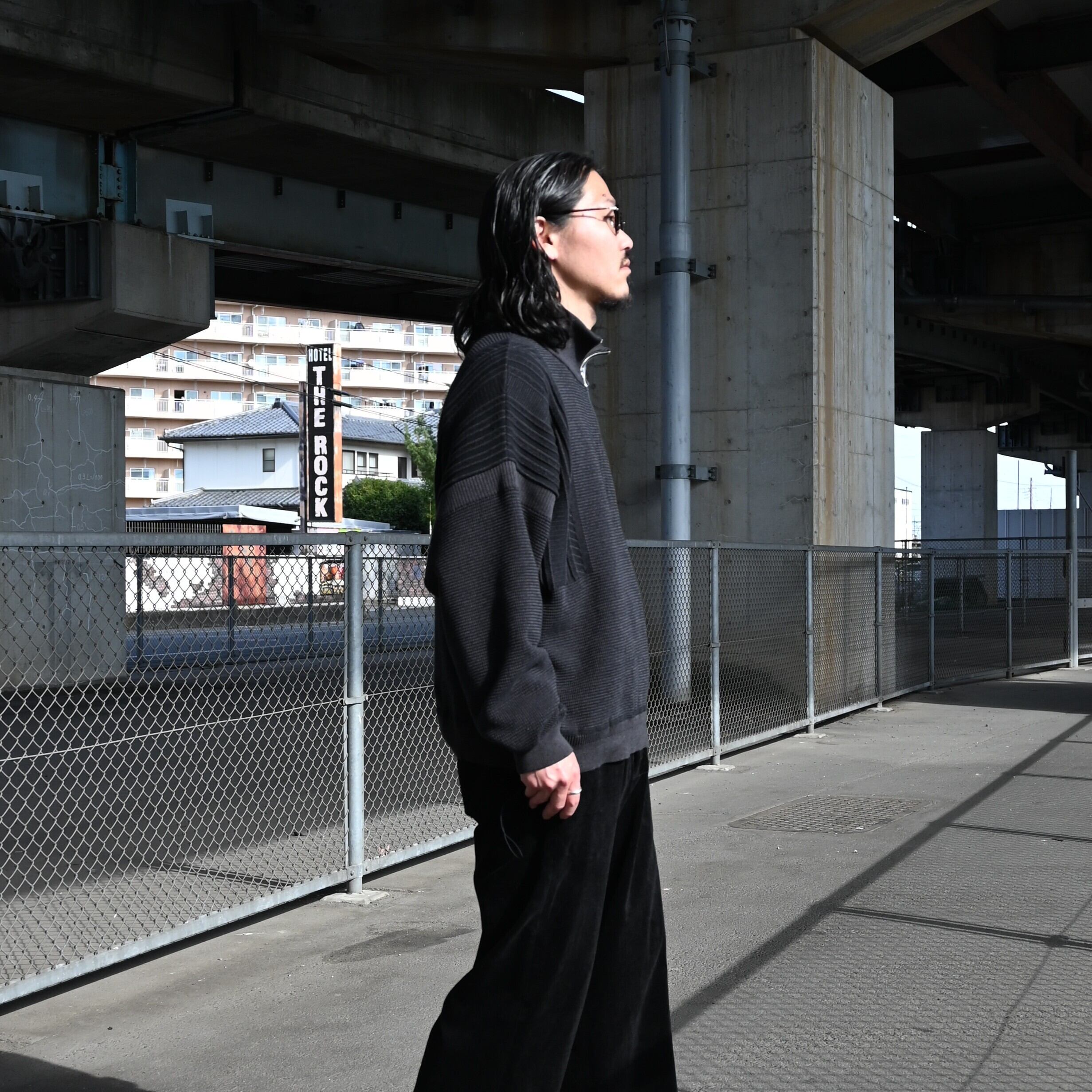 YASHIKI / Fuyushigure Half Zip Knit | GANKO