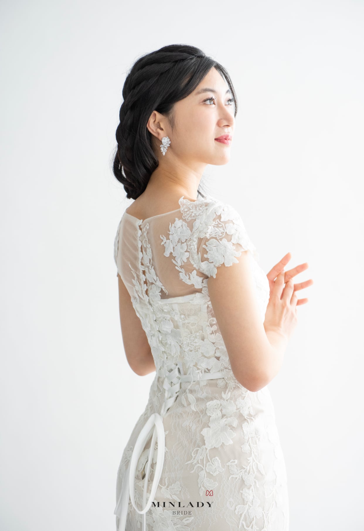 レンタル】半袖 レース ボレロ ウェディングボレロ | MINLADY BRIDE