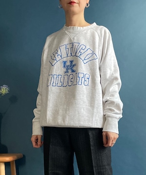 【送料無料】	"Kentucky Wildcats”gray crewneck Sweatshirt