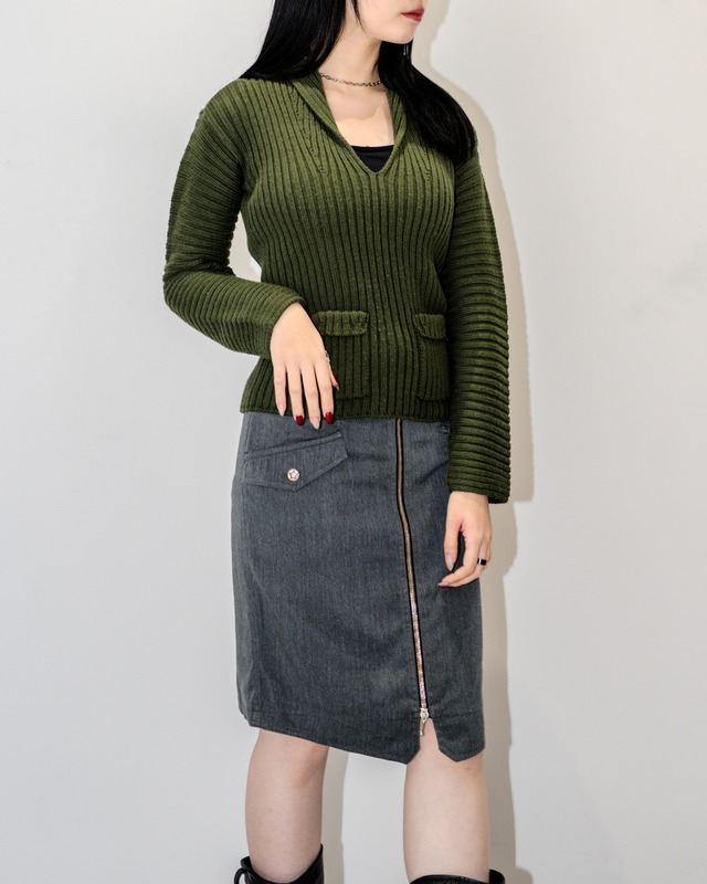 RIB KNIT SWEATER