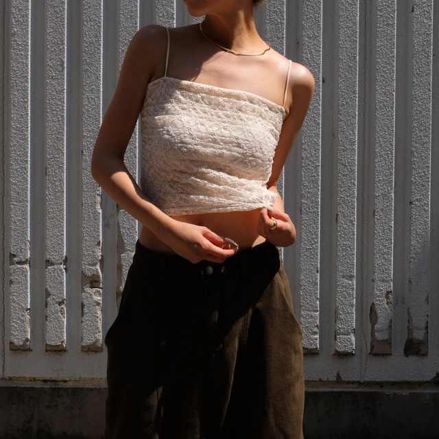 LACE WHISPER CAMI / BEG