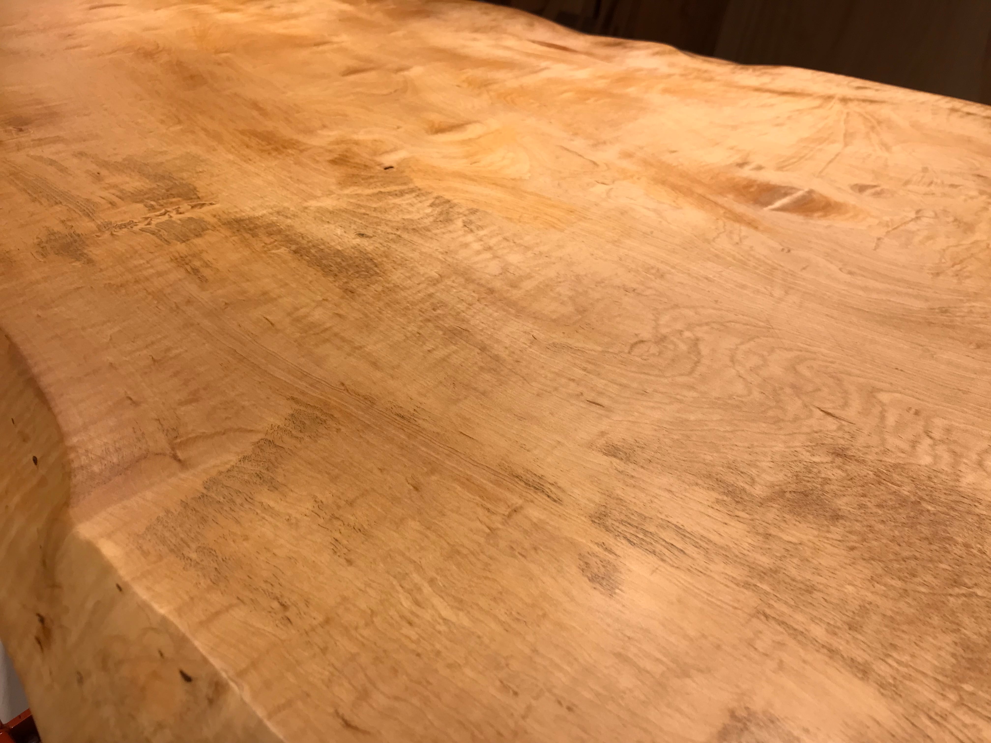 玉杢】栃（トチ）_1500×600-750-680×46_横浜元町店_テーブル天板/一枚