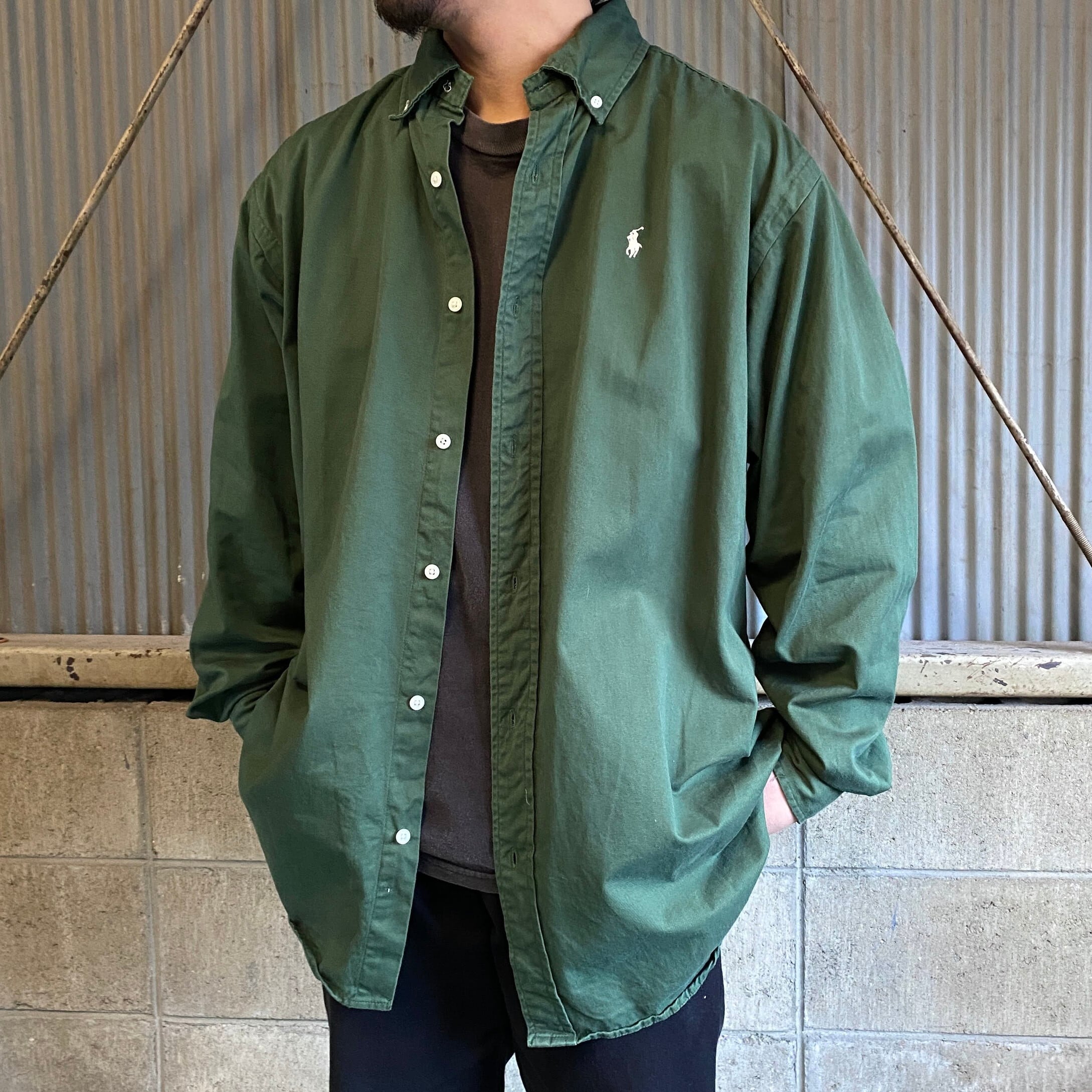 オールドラルフローレン CLASSIC FIT ボタンダウンシャツ メンズXL 