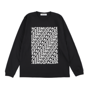 SMUGFACE / モザイクロゴ  ロングスリーブTシャツ  BLACK   (SFT-004)