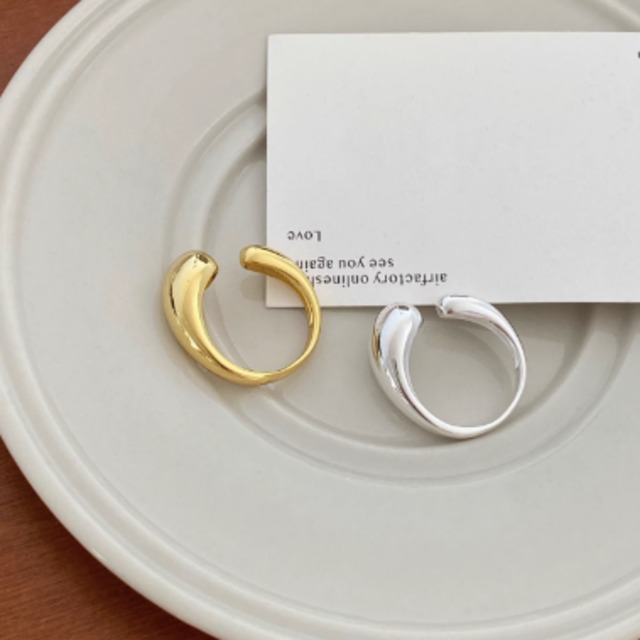 Drop design ring?2colors 1544