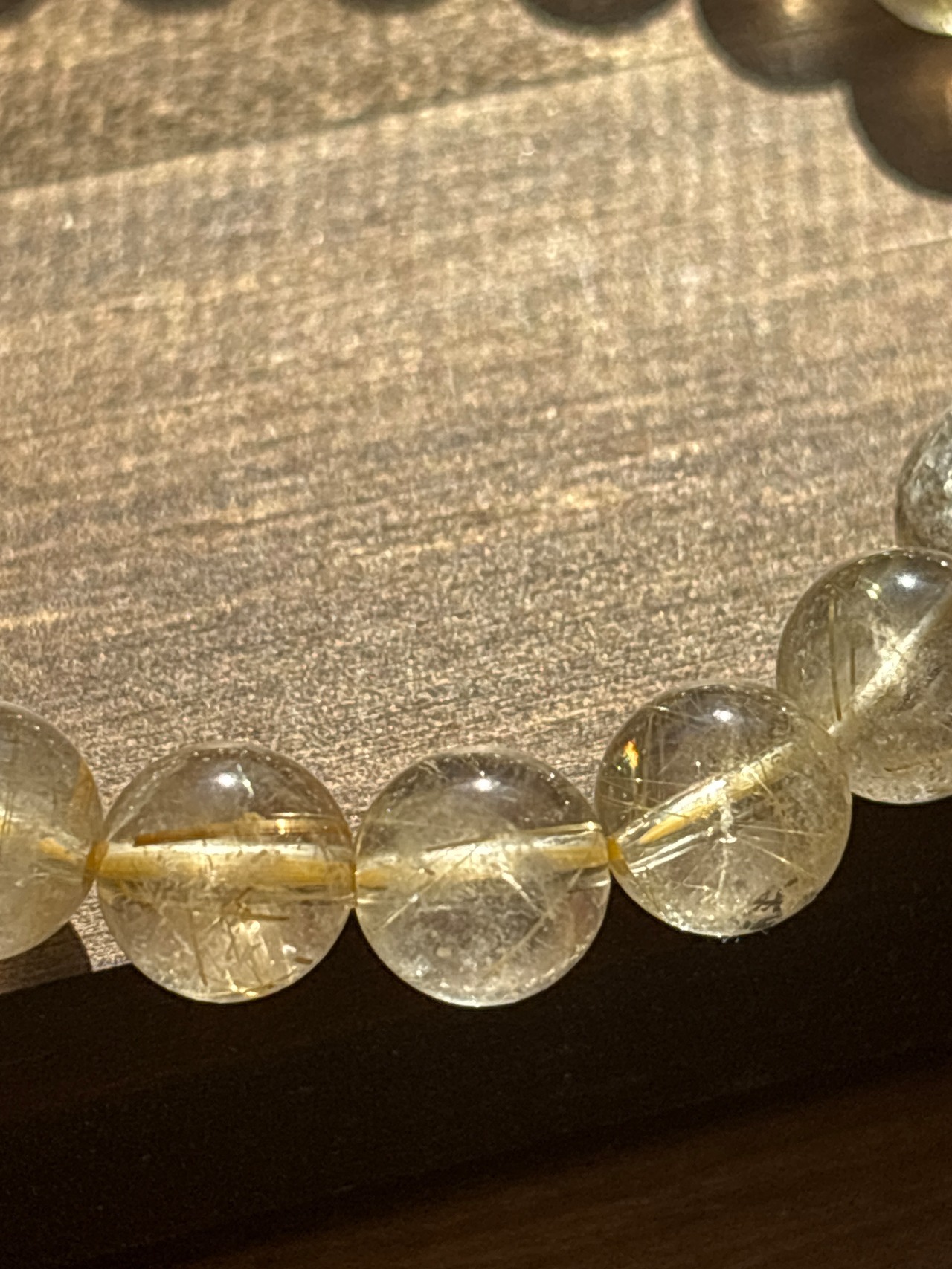 美しい透明感　〜ゴールドルチルクォーツ〜　8.5㎜珠　MR20・画像9