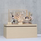ピーカブーひな人形 ベルズキッスシリーズ 収納飾り 【すずめ】 ひな人形｜雛人形｜桜｜和モダン｜フラワー屏風 thumbnail 3