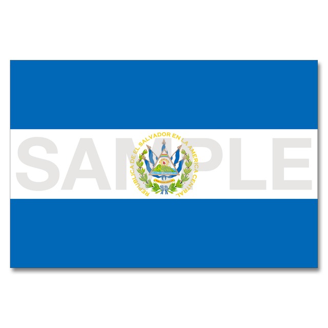 世界の国旗ポストカード ＜アメリカ＞ エルサルバドル共和国 Flags of the world POST CARD ＜America＞ Republic of El Salvador