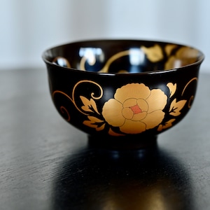【50424】 輪島塗 盃洗　黒 明治 / Wajimanuri Finger Bowl  Black / Meiji