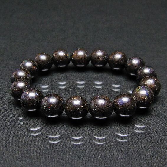 ブラックオパール ブレスレット 12mm 111-17687