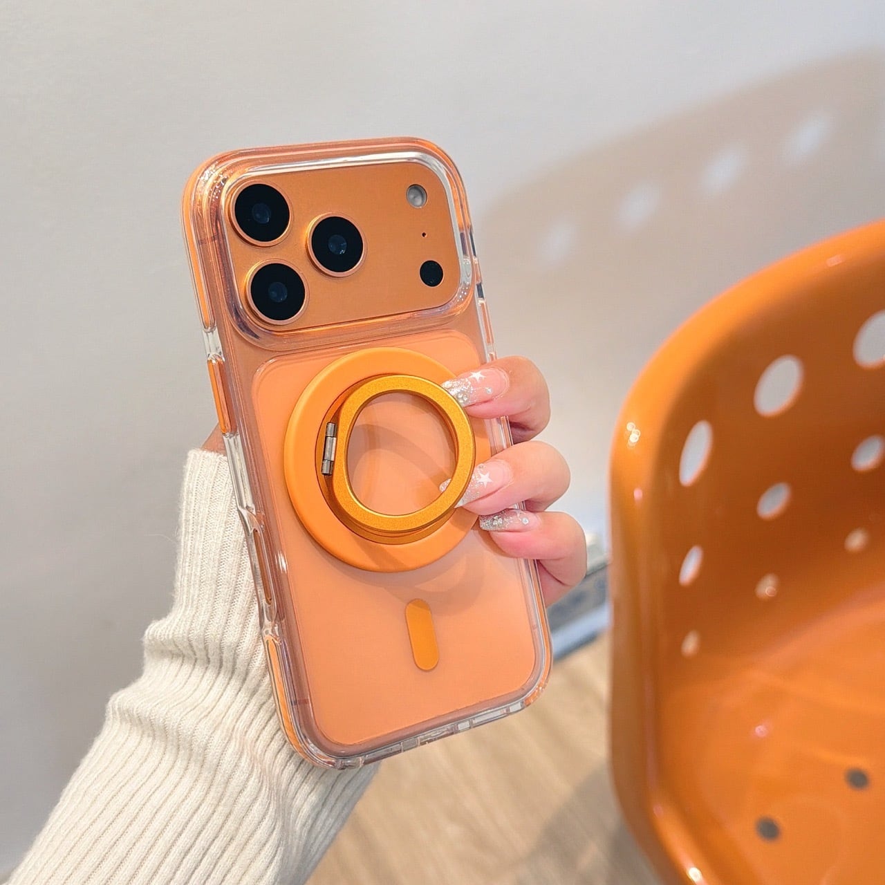 360度回転スマホリング付き iphone 17 16 15 14 13 ケース クリア