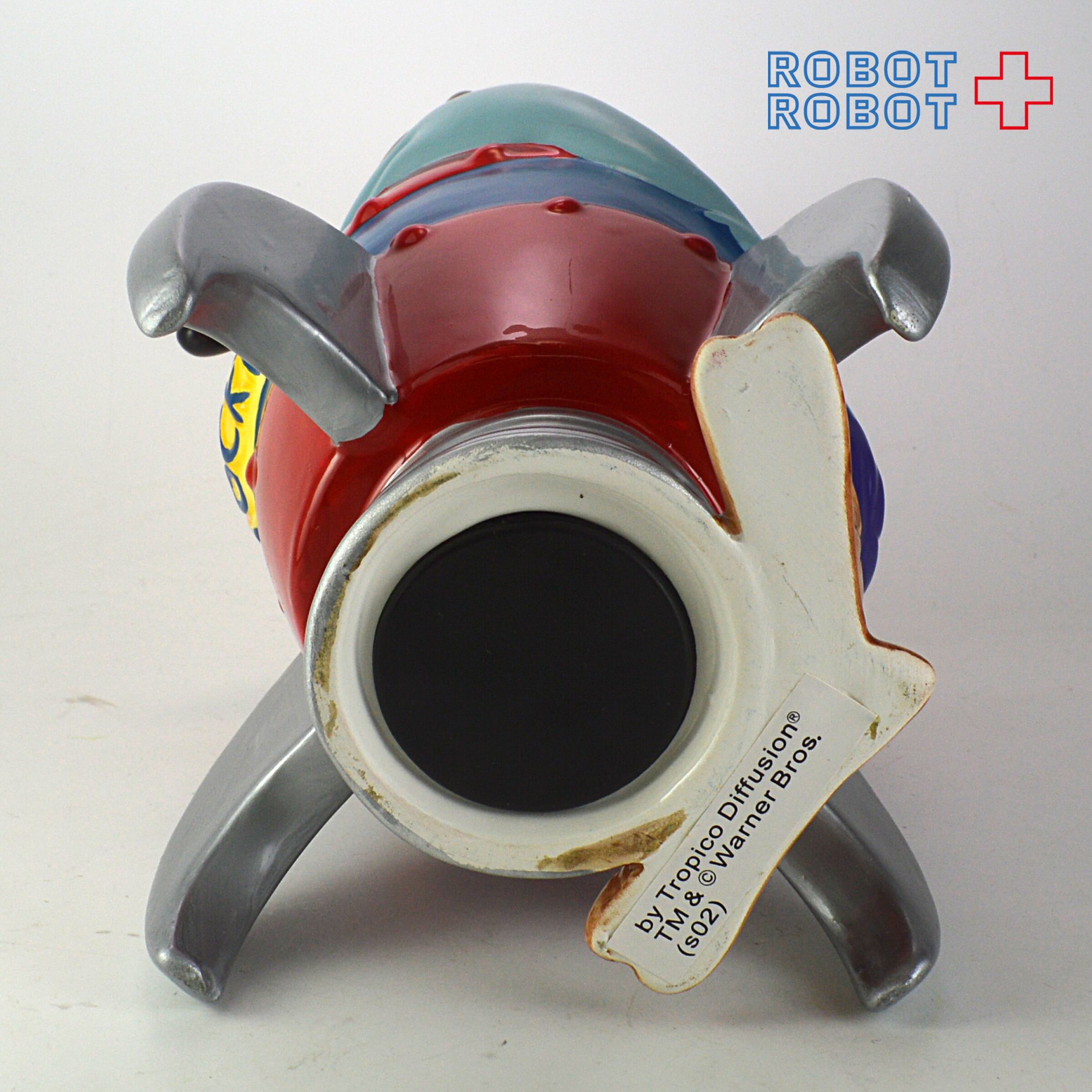 ロードランナー＆ワイリー・コヨーテ 陶器貯金箱 アクメロケット 