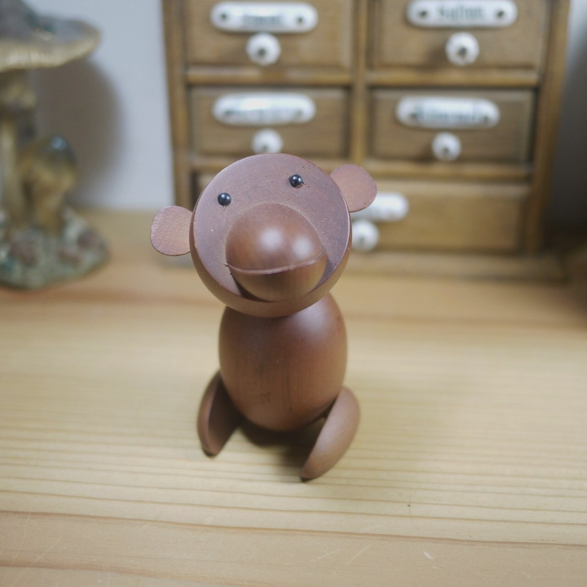 千趣会 ロイヤルペット Monkey ウッドアニマル こけし | こりすのパン 