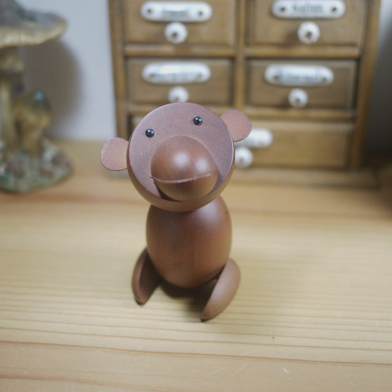 千趣会 ロイヤルペット Monkey ウッドアニマル こけし