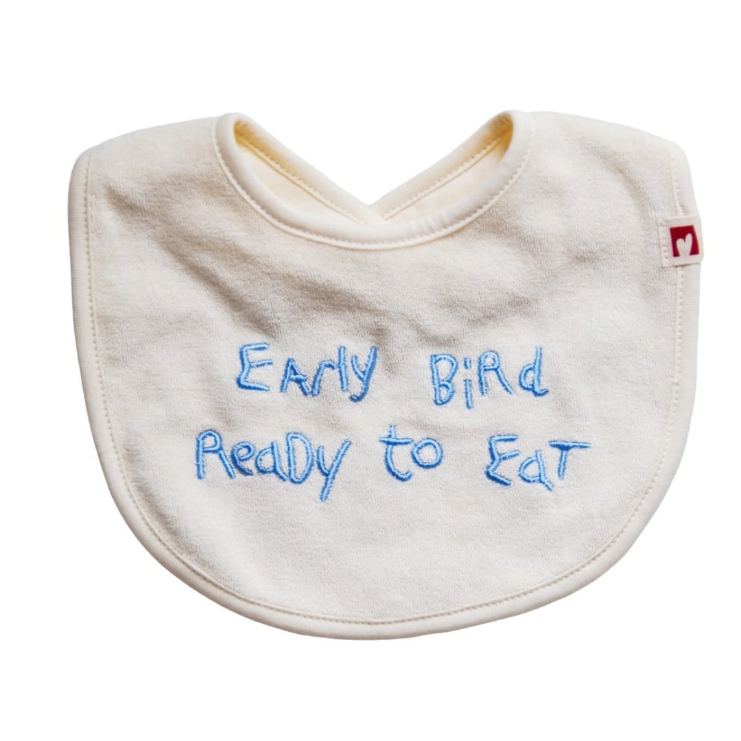 mwahmwah / Lettering Bib / Milk White