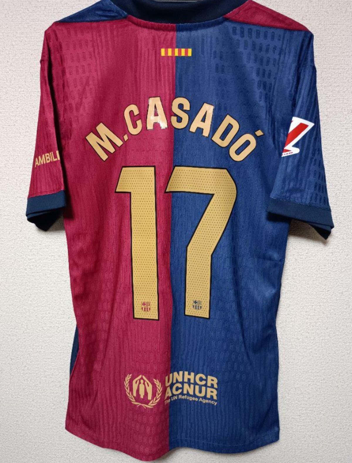 バルセロナ　15-16 CL用サード長袖　ネイマール　選手支給品 バルセロナ 15-16 CL用サード長袖 ネイマール 選手支給品 NIKE/ナイキ