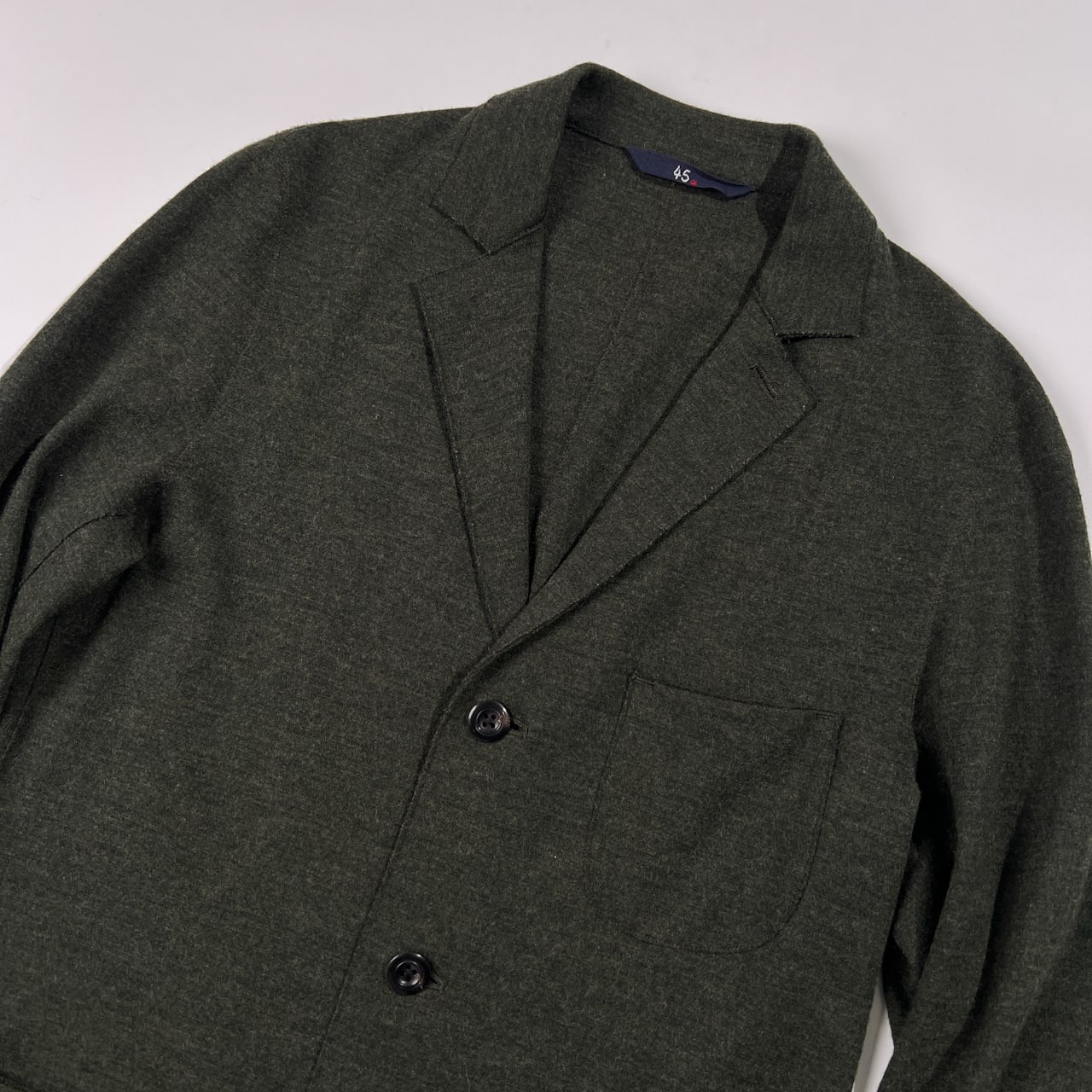美品 45rpm フォーティーファイブアールピーエム ウール ニット ジャケット サイズ 3 /グリーン系