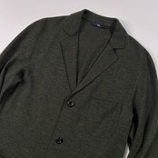 美品 45rpm フォーティーファイブアールピーエム ウール ニット ジャケット サイズ 3 /グリーン系