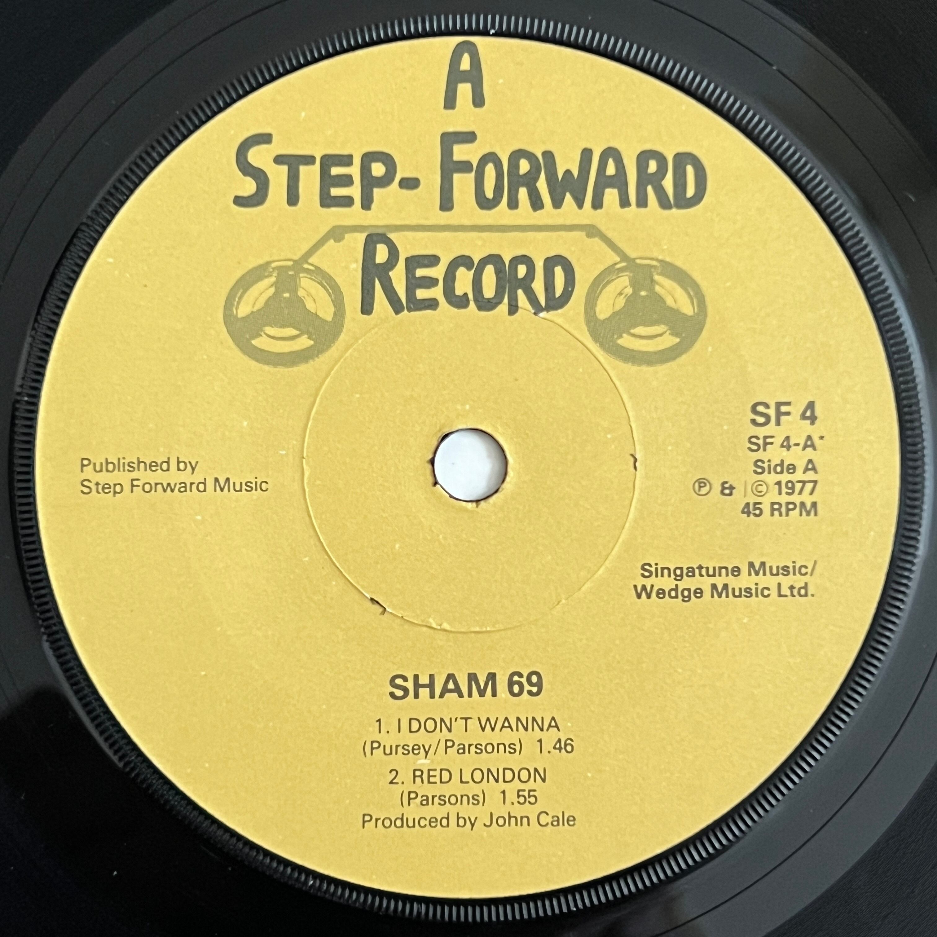 7inch】Sham 69 / I Don't Wanna | トキワレコーズ