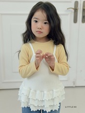 【取寄】LITTEL HI レイヤードカンカンワンピース｜秋服｜韓国子供服｜26/AT