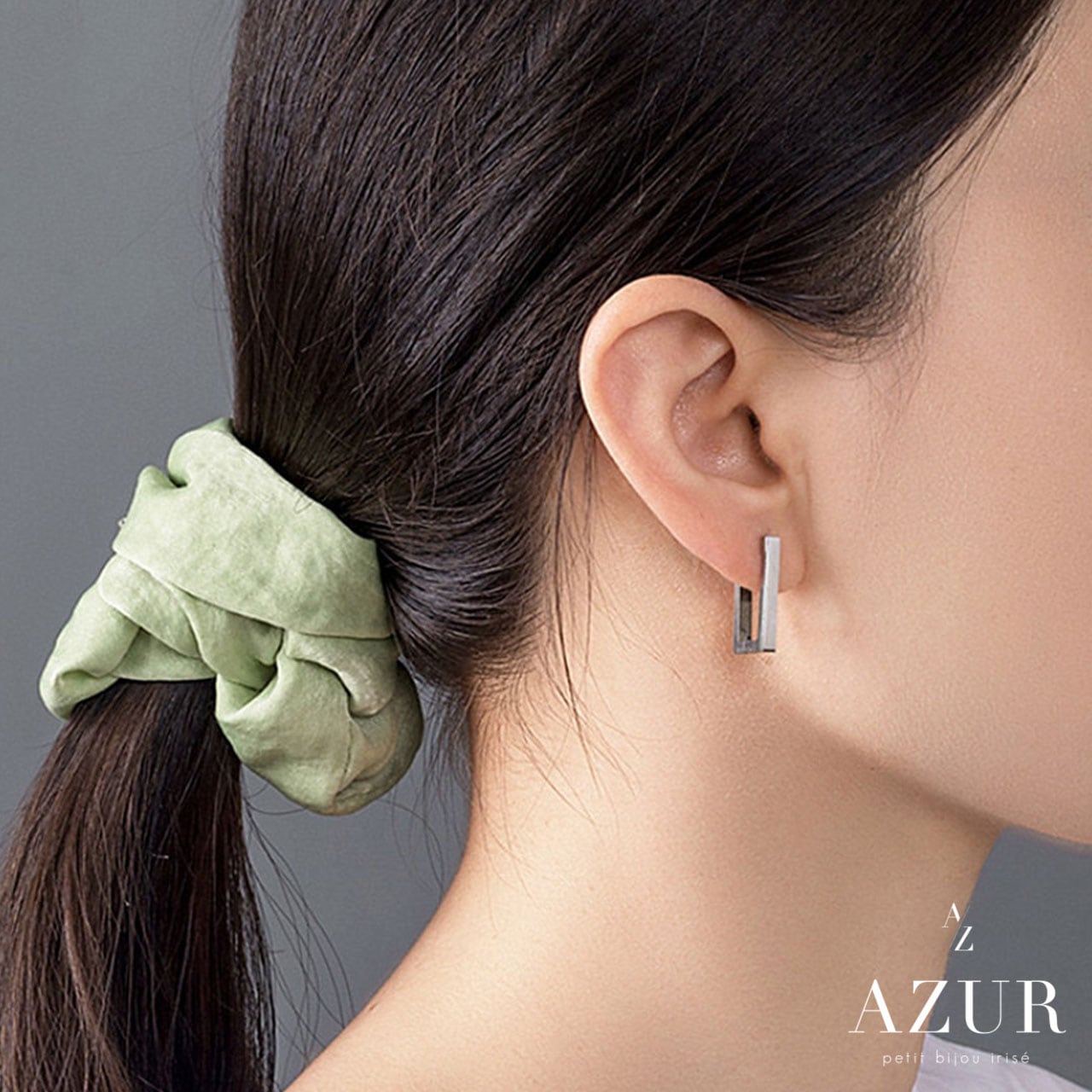 ホロウレクタングルピアス