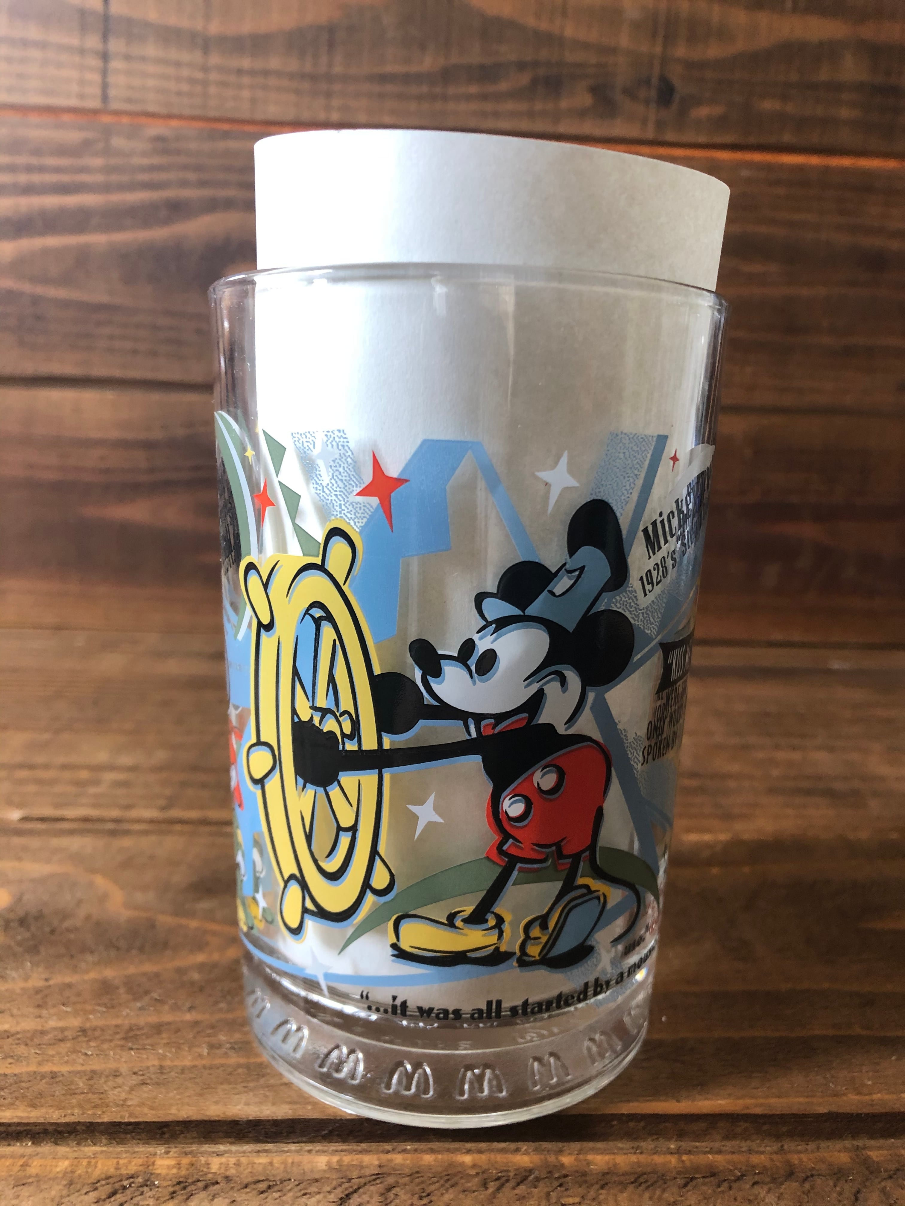 Walt Disney''100 Year of Magic'' McDonald's Glass Mickeymouse /ウォルトディズニー  100周年 マクドナルド グラス ミッキーマウス | MOTORROCK KUSTOMSHOP ”FU’Z KORNER” powered by  BASE