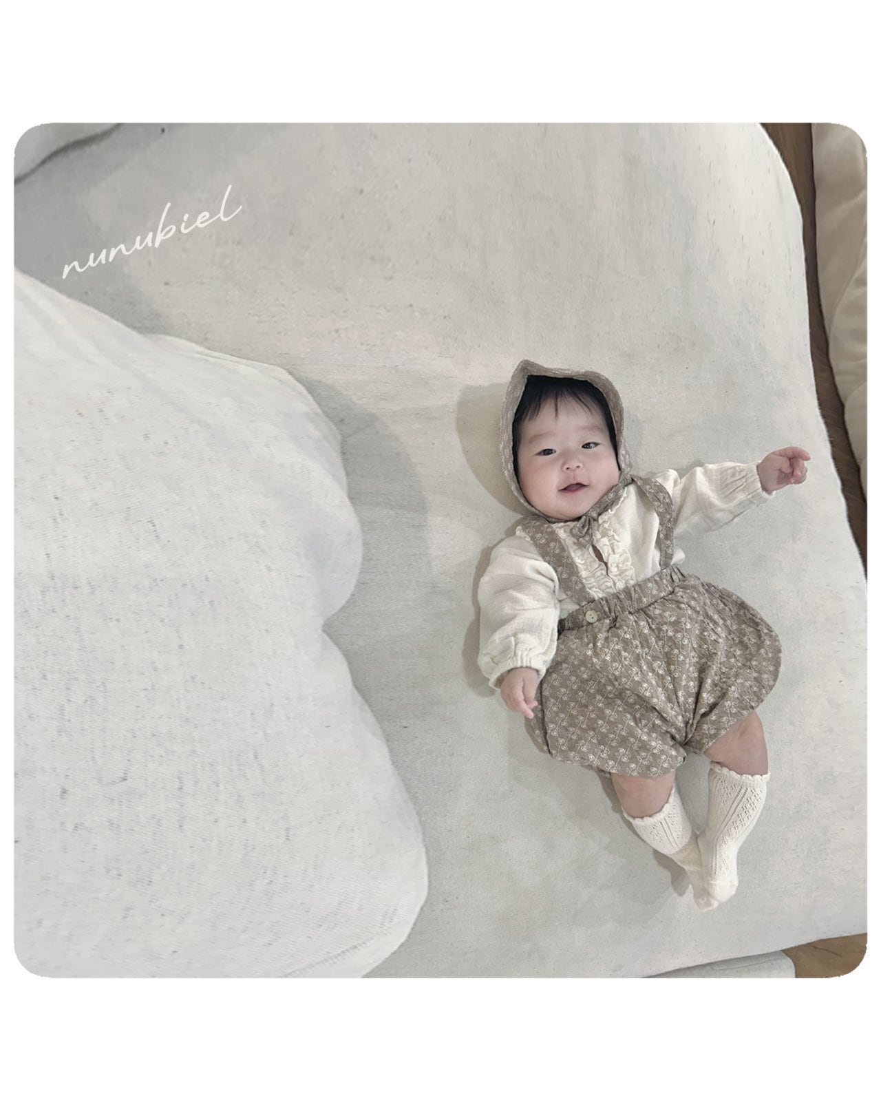 残り2点 即納⌇70,80cm ローズ サスペンダー ブルマ ボンネット セット