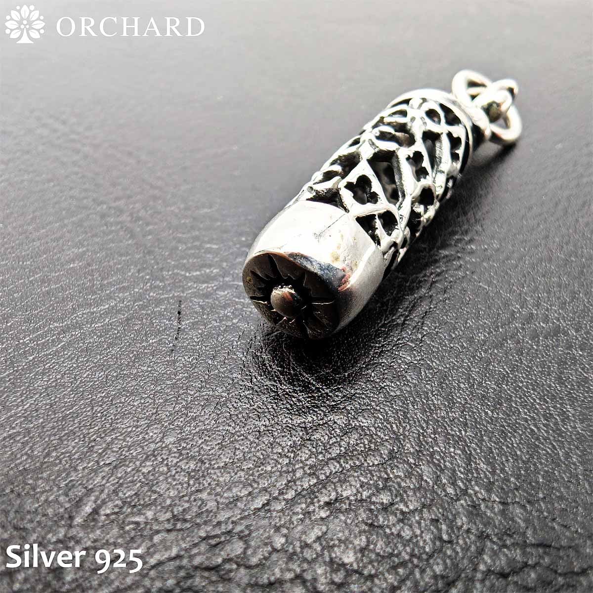 シルバー925 ペンダントトップ Silver925 メンズ レディース 筒型