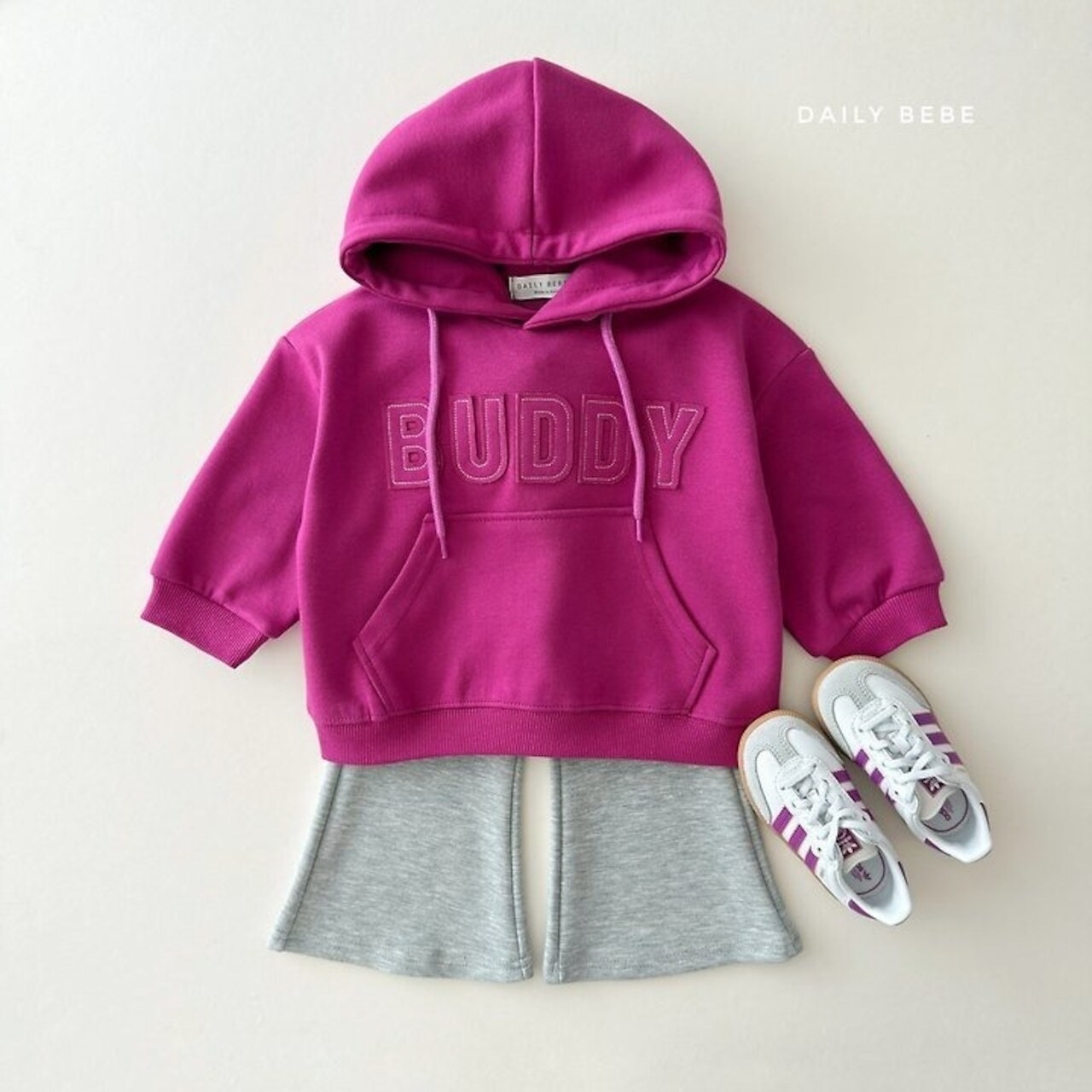 韓国子供服 / 26Autumn / 〖取寄〗DAILYBEBE / バディフーディー / キッズ服 / ジュニア服 / 秋服 *XS~JL*