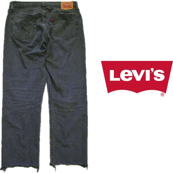 Levi's 501 ブラックジーンズ　カットオフ