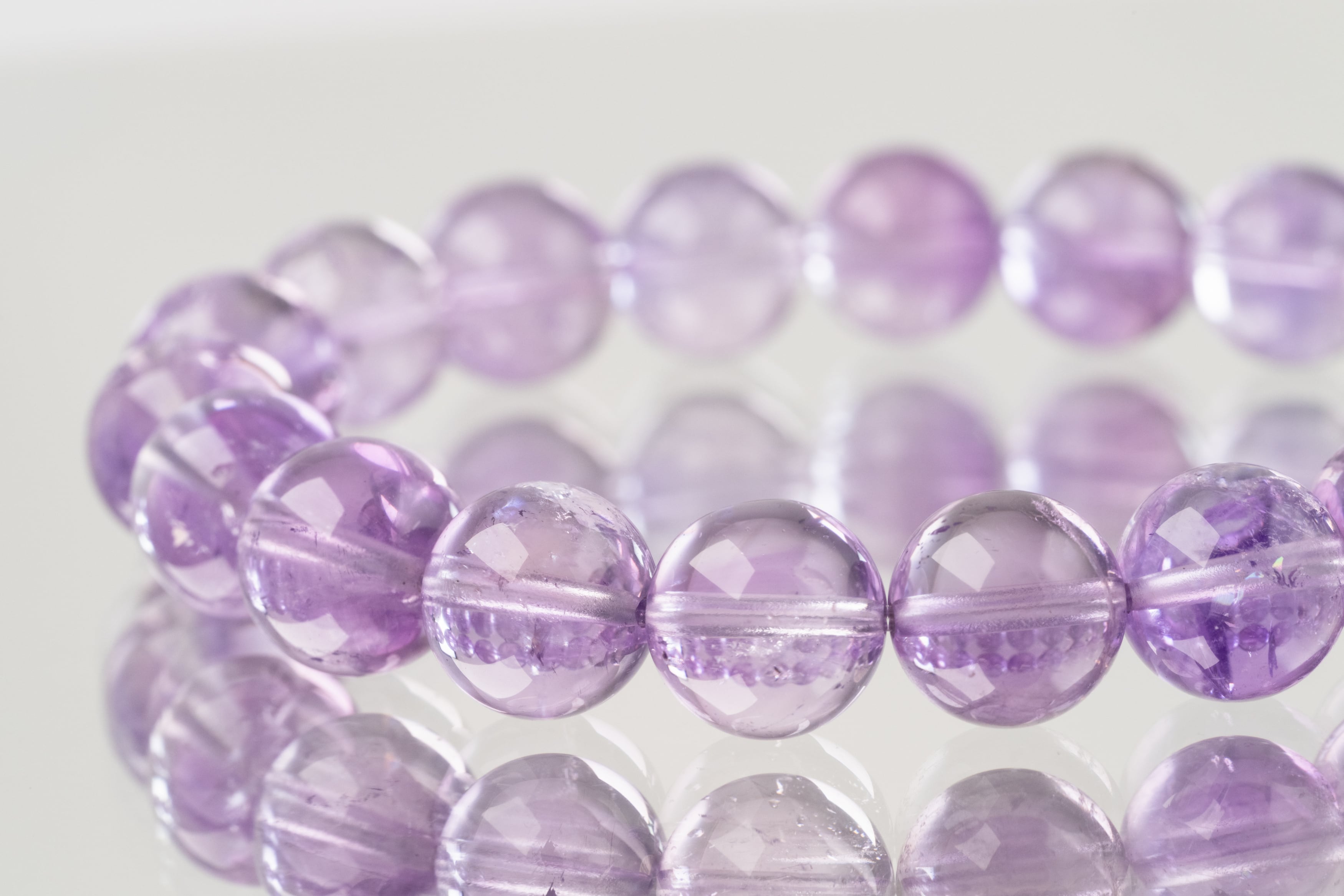 ◇一点物◇【高品質】ラベンダーアメジスト ブレスレット 10.5mm